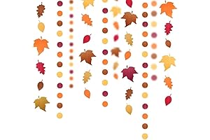 Cheerland Fall Leaf Polka Dots Garlands: Perfect Autumn Decorations