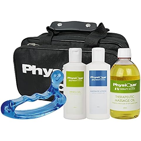 Physique Massage Starter Pack, Lightly Oiled Lotion, Therapeutic Oil, Arnica Gel and Thumb Tool for Massage and Physiotherapy (Starter Pack) Cover