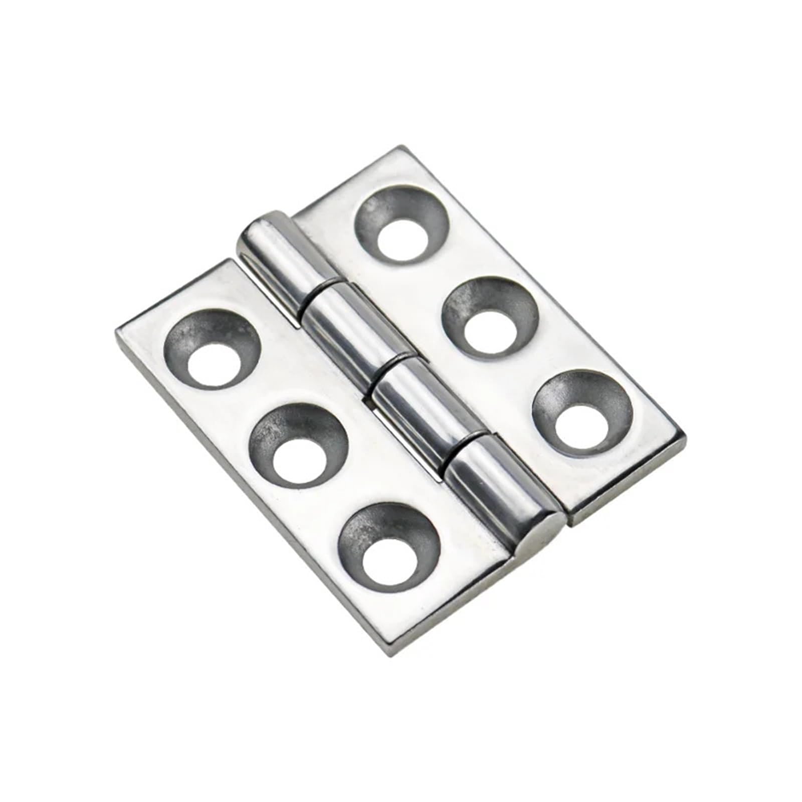 Bisagra de acero inoxidable 304 for puerta de armario eléctrico industrial, con orificio grande, 1 unidad(80mmX65mmX6mm)