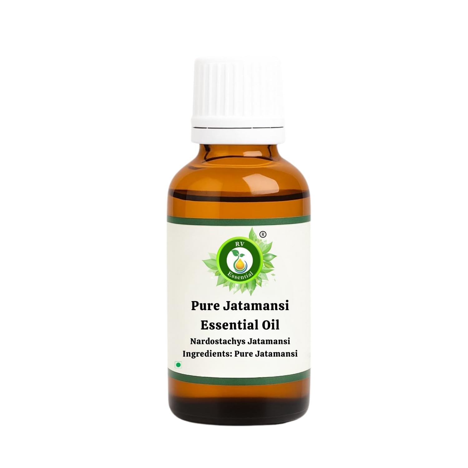 R V Essential Pura Jatamansi esencial 50ml de aceite (1.69 oz)- Nardostachys Jatamansi (100% puro y natural de Grado Terapéutico) Pure Jatamansi Essential Oil
