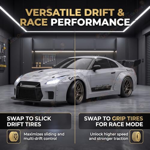 Image of The Little Ones 4x4 Rc Drifting Car - Rc Drift Cars High Speed Remote Control Drift Car 2.4GHz Remote Control Drift Stunt Off Road Cars 360 Rotation Toys for Kids & Adults Boys & Girls [SkyLineX]
