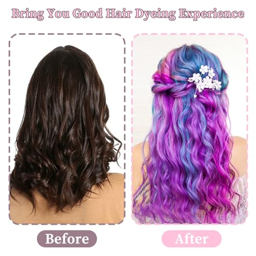 simarro 12PCS 6set Highlight Cap With Plastic Hooks, 3 Color Hair Cap Salon Hair Coloring Dye Cap Frosting Caps For Highlighting Hair Hair Highlighting Cap For Hair Dyeing Hairdressing(Colorful)