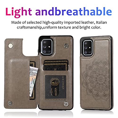 Asuwish Phone Case For Samsung Galaxy S10 Lite With Tempered Glass Screen Protector And Wallet Cover Flip Credit Card Holder Stand Cell Accessories Glaxay S10Lite S 10 10S Galaxies A91 Women Men Grey thumb #2