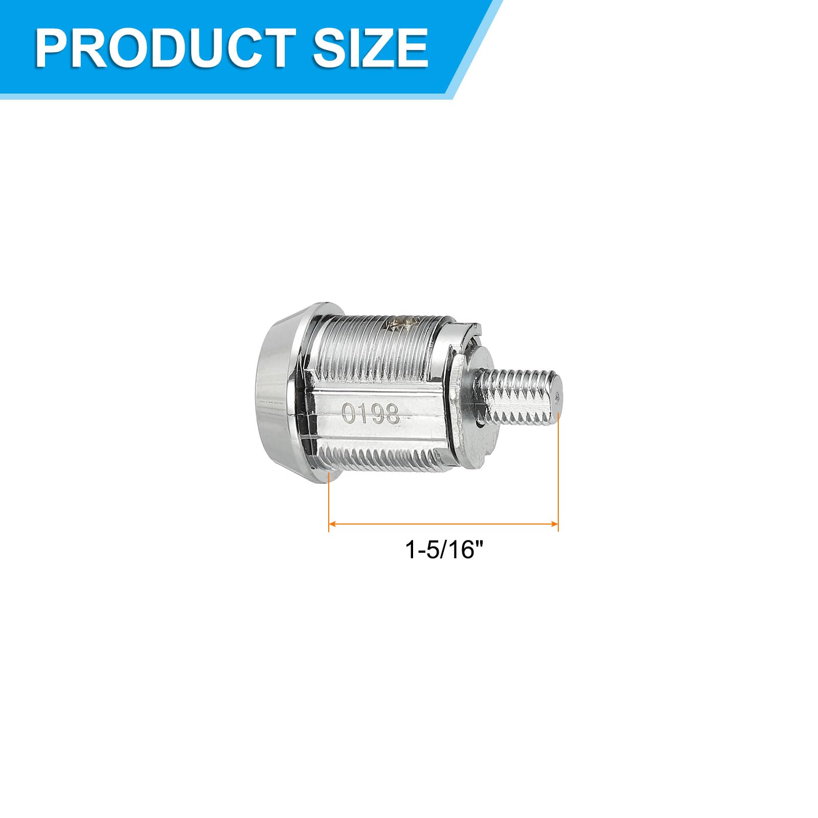 PATIKIL 1-5/16" Cabinet Cam Locks - Image 2