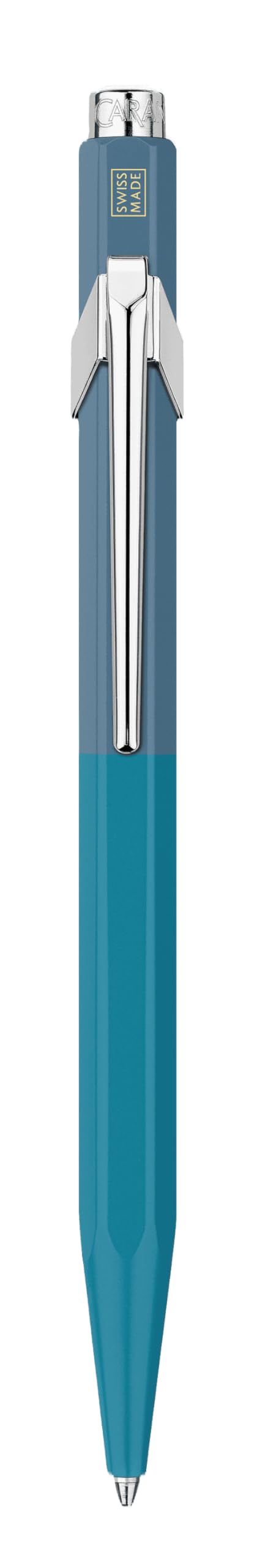 Caran d'Ache Paul Smith V4 Mechanical Pencil, Cyan Steel, Cyan Blue & Steel Blue - Image 2