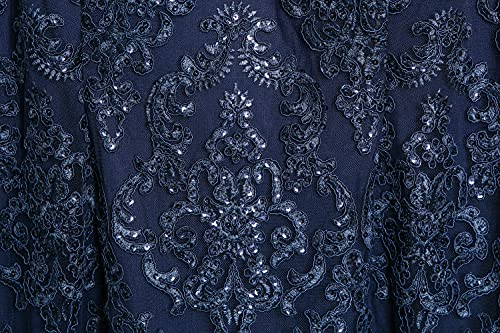Image of Alex Evenings Women's Short Embroidered Cocktail Dress, Wedding Guest (Petite and Regular Sizes)