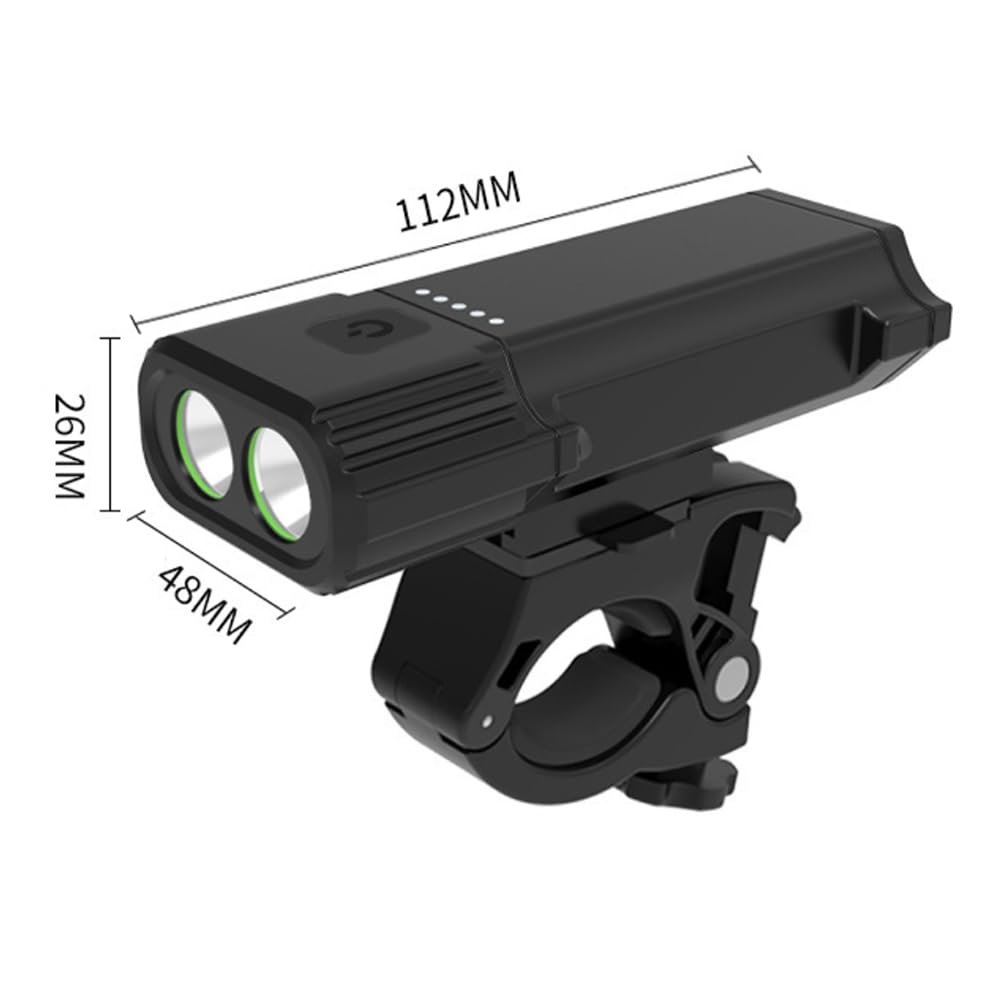 Éclairage LED pour vélo, Rechargeable par USB, étanche, pour la Conduite de Nuit en VTT.