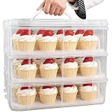 FEOOWV 3-Tier Cupcake Carrier