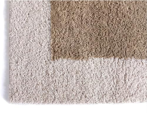 Image of Shaggy Carpet for Living Room 5X7 FEET Fluffy Plush Area Rug, Thick Fur Floor Carpet Modern Cozy Rug for Home Decor, Kids Room Bedside Hall, Durable Comfortable Shaggy Rug (L-Beige)
