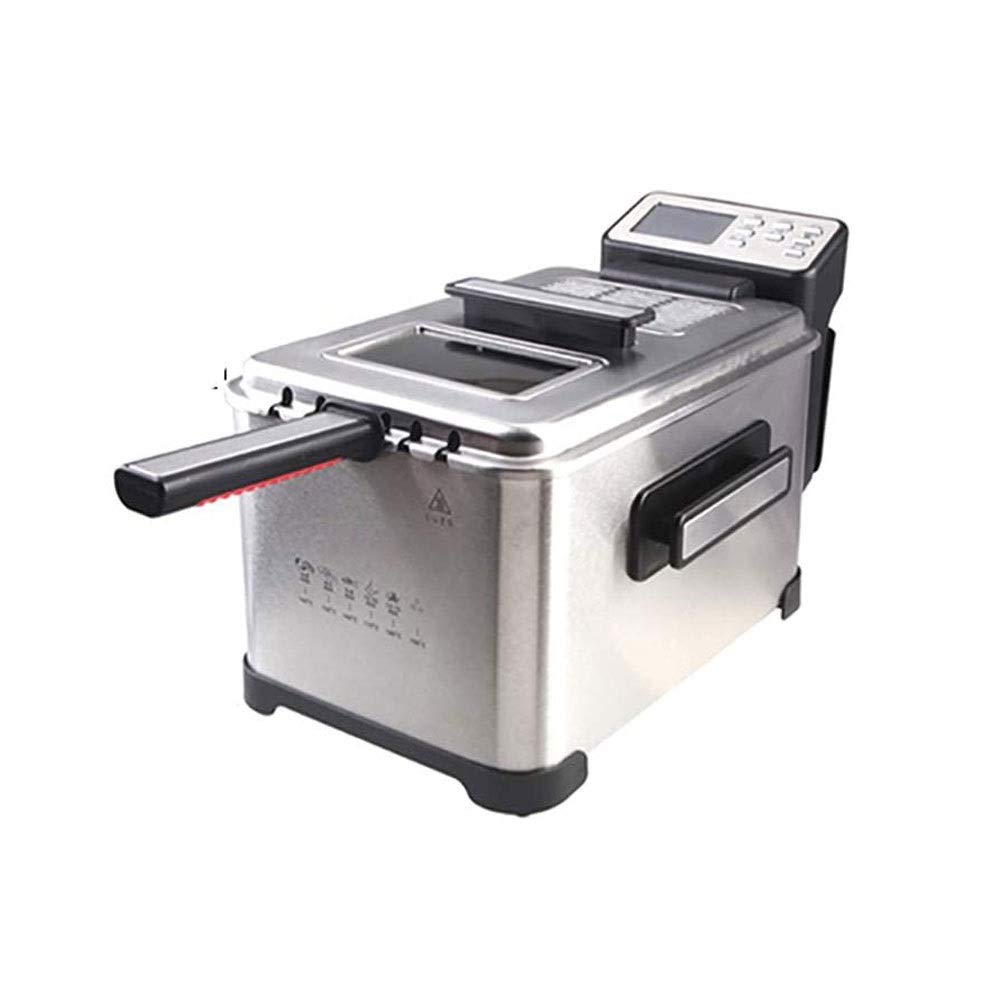 Friteuse Profonde, Acier Inoxydable, Facile à Nettoyer friteuse, 4L, Argent