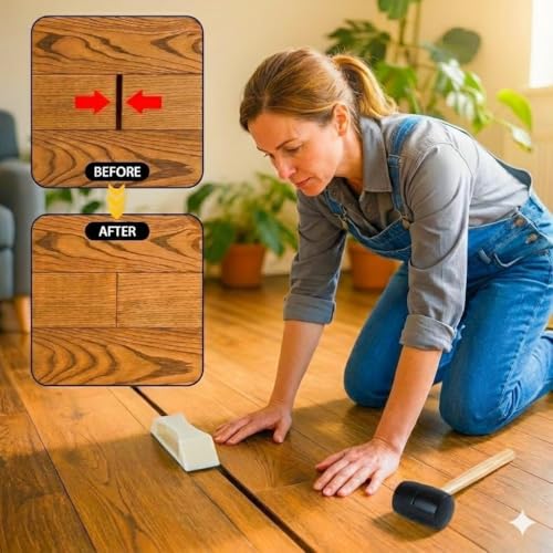 Kit d'outils de réparation de plancher avec maillet pour sol stratifié