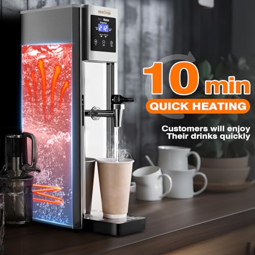 Image of WantJoin Commercial Hot Water Dispenser - Electric Water Boiler, 10min Quick Heating Temperature Control 32F-212F for Coffee Boba Tea Shop Office 20L(5.2GAL) /H