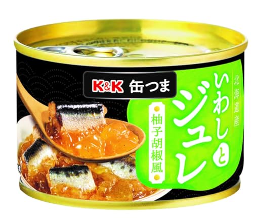 国分グループ本社 K&K 缶つま 北海道産いわしとジュレ 柚子胡椒風 150g×6個
