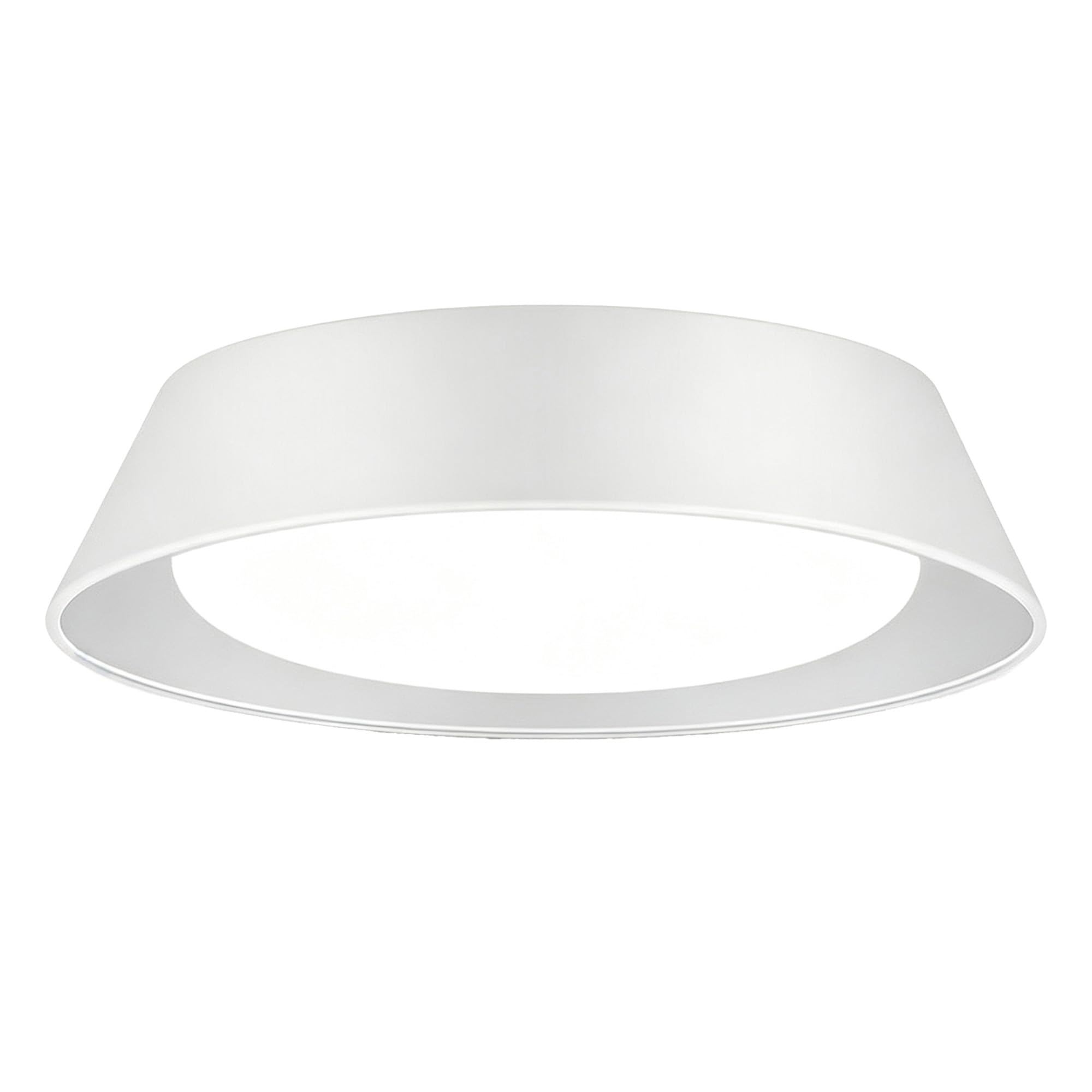 15" Round LED Flush Mount Ceiling Light, White Ceiling Lights (white)