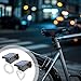Solar Led Tail Light for Bikes, Set of 2 Cob Red Lights, Waterproof Abs, Smart Light Control with 3 Modes, Easy Setup for Mountain and Road Bikes
