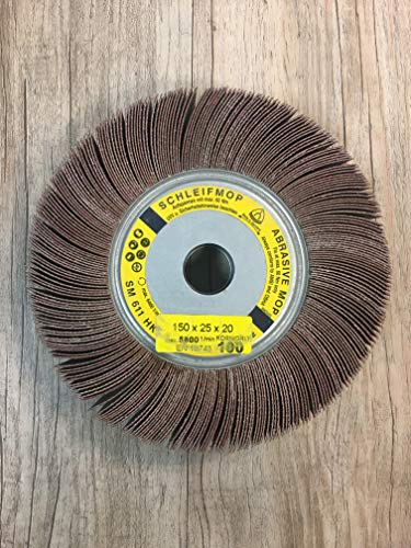 Disque à lamelles 150x25x20 mm grain 100 pour meulage et finition de précision sur métal