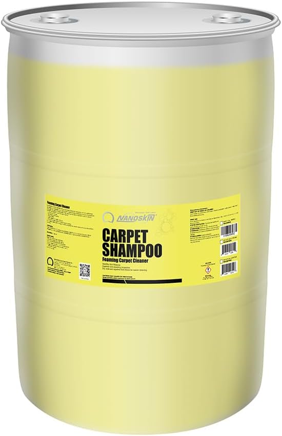 Nanoskin CARPET SHAMPOO Concentrated Foaming Carpet Cleaner 5 gallon - Dilutable Up to 19:1, Wet/Dry Soil Release, Anti-Resoiling, Pet Stain Remover, Safe for Stain Resist Carpet, Home&Commercial Use