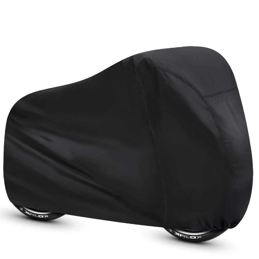 Alboyi Black Bicycle Cover 190T Outdoor Waterproof Bike Cover Anti Dust Uv Rain Cover For Mountain Road Electric Bike（Black）