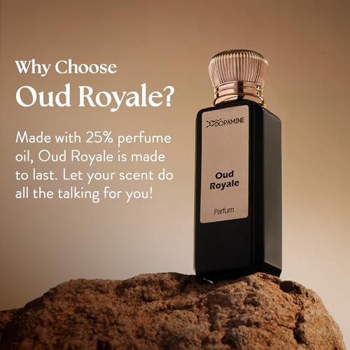 Image of Dopamine Oud Royale Unisex Perfume 50 ml for Long Lasting Smell | Rich, for Long lasting Smell | Luxurious Fragrance Premium Oud Perfumes for Men & Women