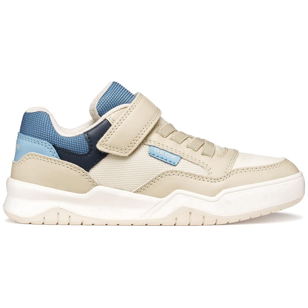 Geox J Perth Boy E Trainers, LT Beige, 35 EU