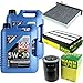 Produktbild QR-PARTS 69335908 Filter Set Inspektionspaket 10 Liter Motoröl Longtime High Tech 5W-30 MANN-FILTER Innenraumfilter Luftfilter Ölfilter