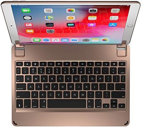Brydge 10.5 Keyboard for iPad Pro 10.5 inch, Aluminum Bluetooth Keyboard with Backlit Keys (Gold)