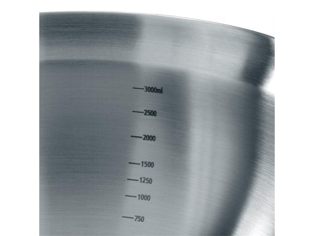 Brabantia, Misy kuchenne z miarką 3.0L Stal Matowa, podstawa czarna