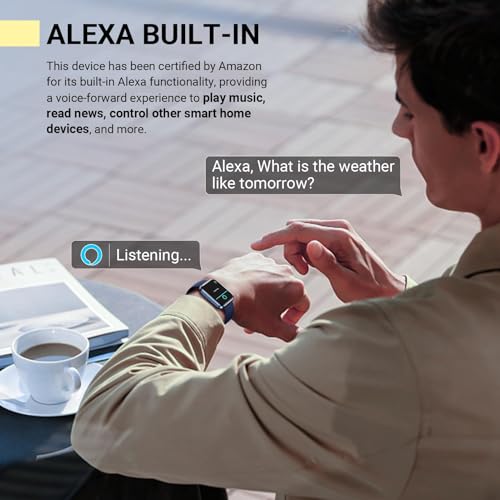 Image of Smartwatch for Women /Men, Compatible with Android & iPhone, 1.8'' Fitness Tracker Watch with Alexa, Call & Notification Alerts, Heart Rate & Sleep Monitor, 120 Sports Modes, Waterproof Smart Watch