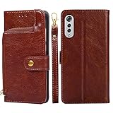 shengyue for LG Velvet 5G Clamshell Wallet Mobile Phone case, LG Velvet 4G case, Card Wallet (Brown)
