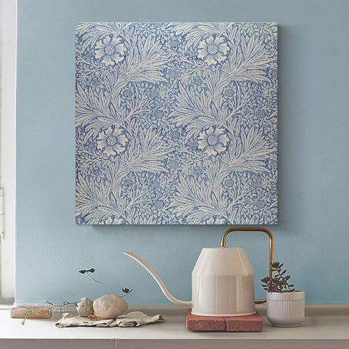 Toile William Morris avec cadre pour sublimer un mur blanc