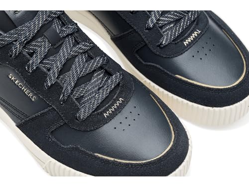 Skechers Damen Jade Lustrous Luxury Turnschuhe, Black Duraleather/Multi Trim, 36 EU – Ansicht 6