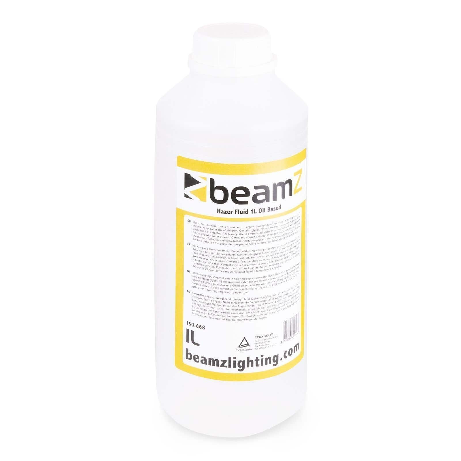 BeamZ FHF1O Liquido de Niebla 1L, Líquido para Máquina de Humo con Base de Aceite, Estándar, Liquido Maquina de Humo para Fiestas, Discoteca, Eventos, Halloween