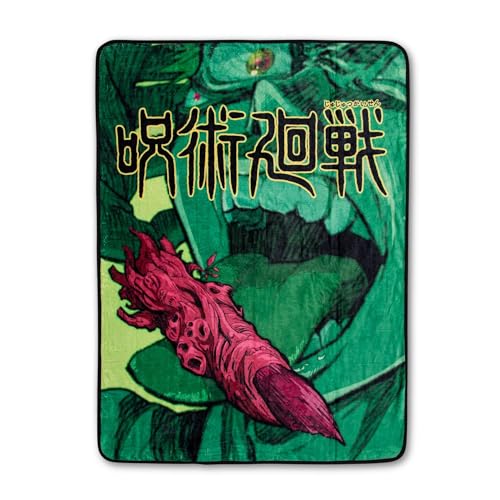 Jujutsu Kaisen Sukuna Finger Microplush Throw Blanket | Soft Polyester Cover for Sofa, Bed | 45 x 60 Inches