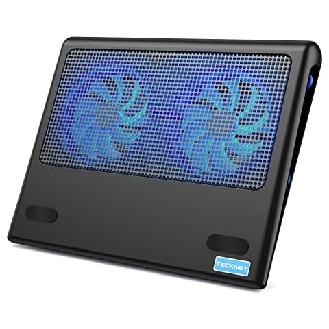 TECKNET Laptop Cooling Pad with Adjustable Fans Cover