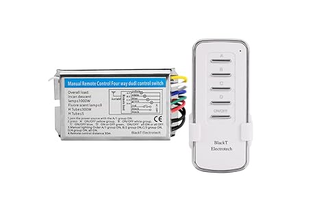 Blackt Electrotech: 230 Volt RF remote control switch for 4 Channel