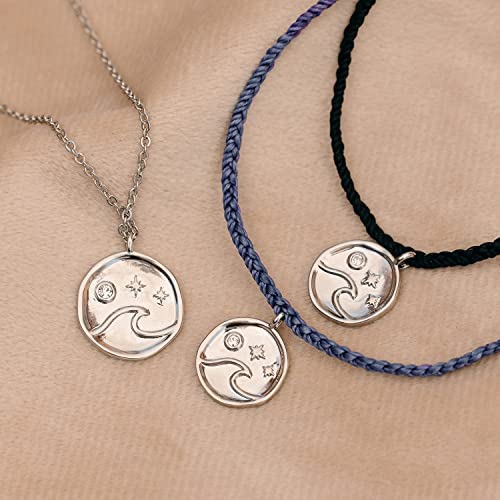 Pura Vida Bracelet Silver or Gold Crystal Wave Coin Charm Bracelet - Handmade with Czech Crystal, Adjustable with Waterproof Band - Stackable Bracelets, Handmade Braceletss3