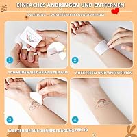 Tattoos für Kinder 300+ Bunt Kinder Tattoo, Temporary Kindertattoos für Jungen Mädchen enthalten Alien Dinosaurier Tiere Einhorn Meerjungfrau Schmetterling Piraten Auto Regenbogen Meerestiere Herz usw – Ansicht 7