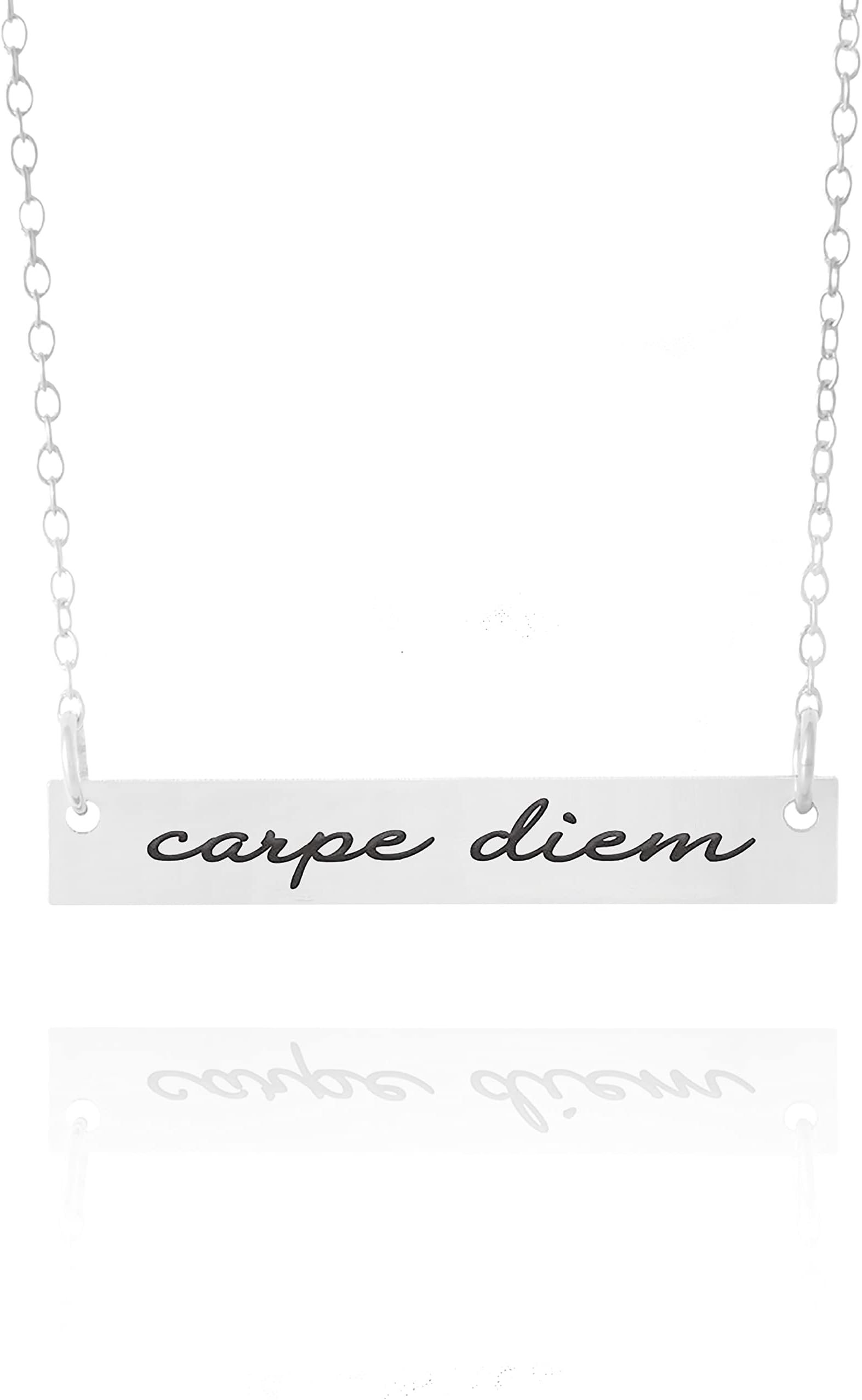 Carpe Diem Necklace Strength Jewelry A Motivation Necklace Mantra Pendant Is An Inspirational Charm, Carpe Diem Jewelry