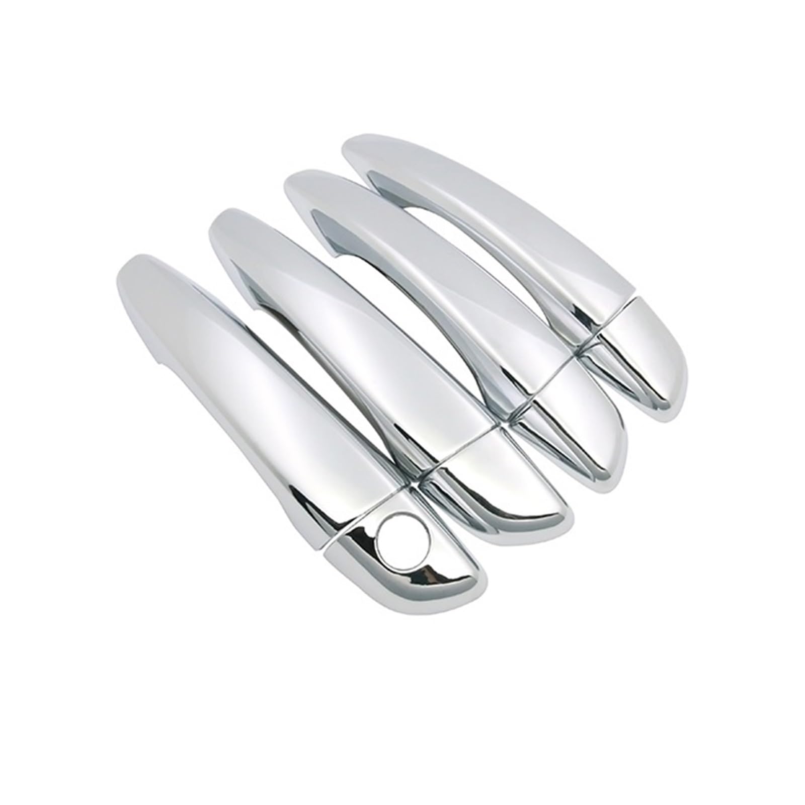 Drezzo Car Exterior Door Handle Chrome Car Handel Bowl Cover Trim for Peugeot 5008 SUV MK2 2017-2019(Bowl)