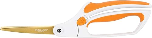 Miniatura 2 de Fiskars 12-71787097J - Tijeras de titanio 100in color naranja y blanco