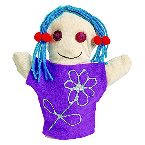 Colorations CANPUP Set Of 12 Kids Decorate Your Own Canvas Hand Puppets thumb #4