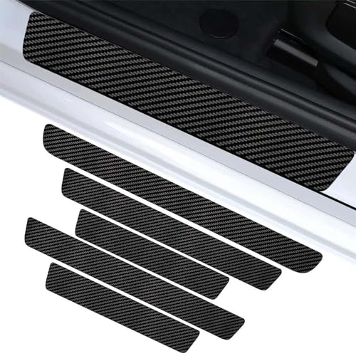 Set 9 Adesivi Battitacco In Fibra Di Carbonio Per Suzuki Vitara Hybrid 2016-2024 – Protezione E Stile