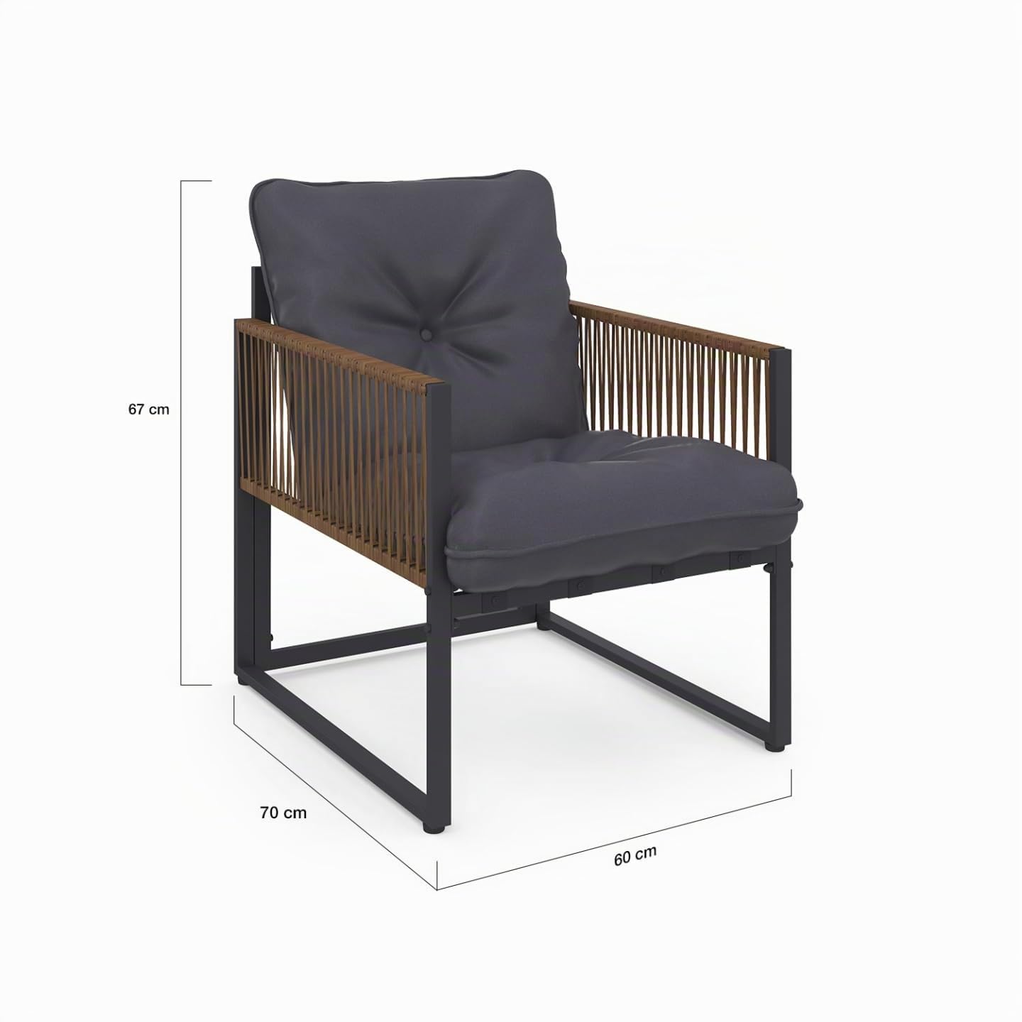 IDMarket - Salon de Jardin Bas Rio 8 Places Salon d'angle