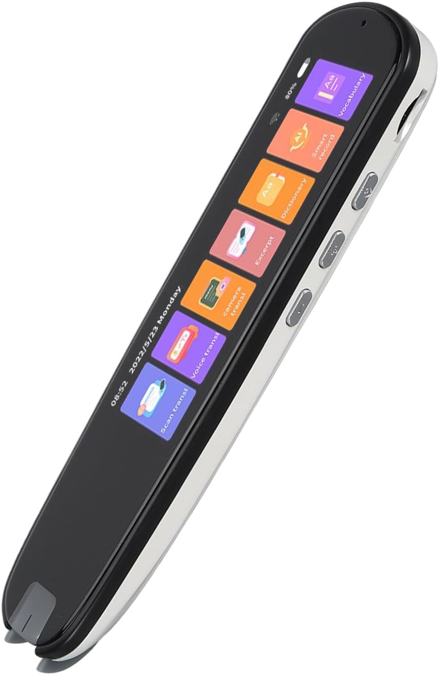 Language Translator Pen, Pen Scanner Text to Speech Device, 134 Languages Online Voice Translation & 60 Photo Translations Device for Language Beginners (White) Language Translator Pen, Pen Scanner Text to Speech Device, 134 Languages Online Voice Translation & 60 Photo Translations Device for Language Beginners (White)