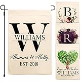 Personalized Garden Flag - Small Vertical Double Sided 12.5