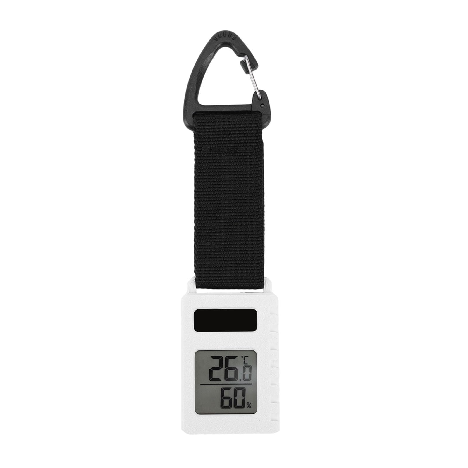 Thermometer, Portable Temperature Humidity Gauge, Mini Carabiner Clip Meter for Hiking, Backpacking, Travel & Mountaineering, Perfect for Outdoor Campers & Adventure Enthusiasts