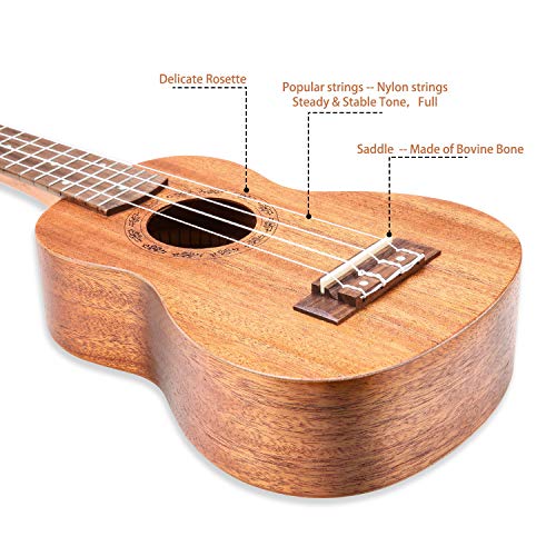 Ukulélé Soprano Matte Mahogany - Les Beatles, Paul McCartney, John Lennon, RIngo Starr, George Harrison Ukulélé Soprano Matte Mahogany – Image 8