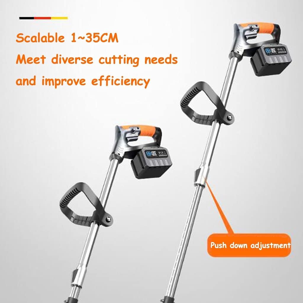 Tagliaerba a Batteria, tagliaerba rotativo, tagliaerba Elettrico Ricaricabile per Uso Domestico, tagliaerba Multifunzionale con Batteria al Litio per Agricoltura e Giardinaggio all'aperto