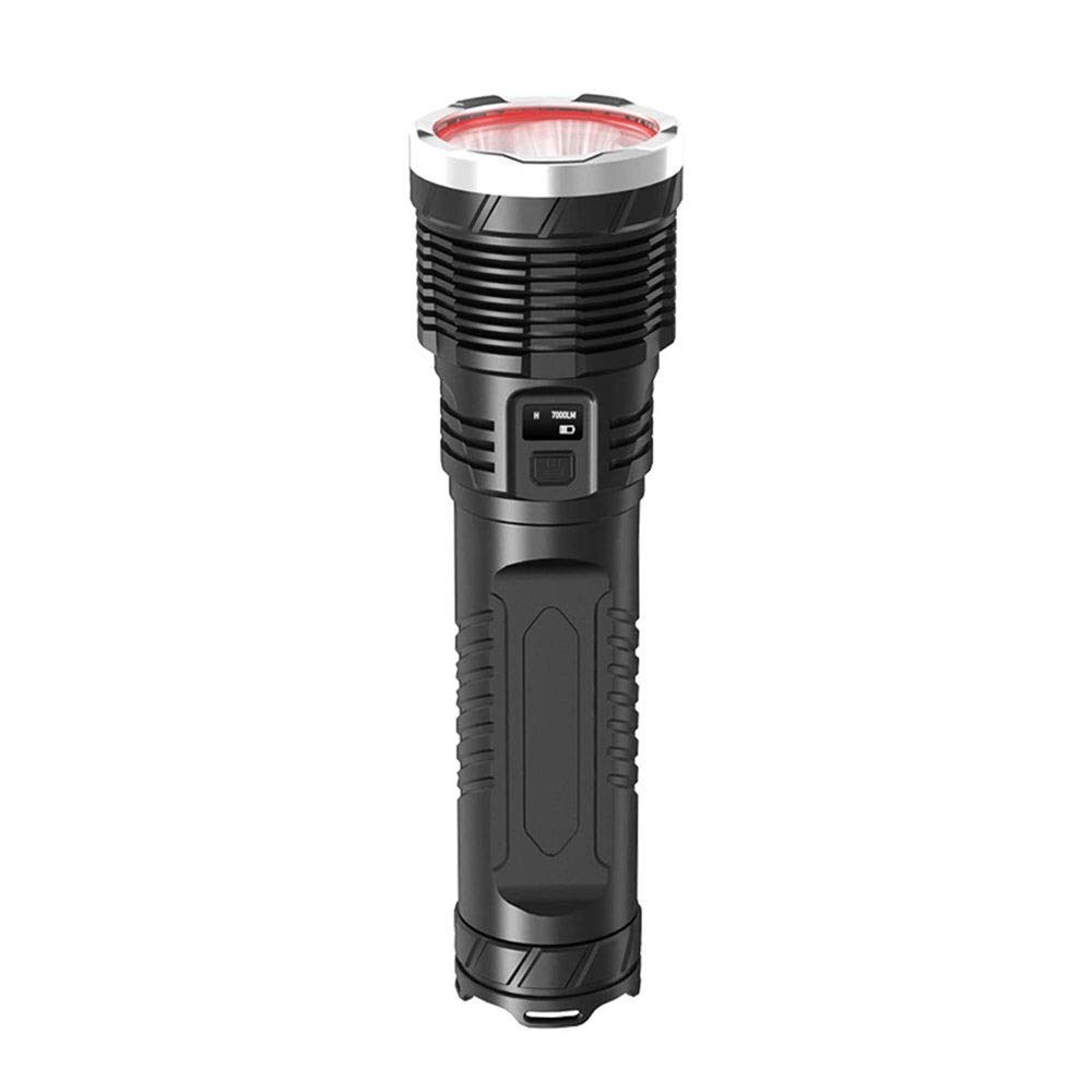 GeRRiT DIRIGIÓ Linternas - Linterna de altas lúmenes potentes: 5 modos, luz brillante brillante for accesorios for acampar, engranajes de emergencia, USB Cargadura (Size : Large)