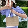 Veemoon Sommer Gewebte Strohtasche Für Damen Lässige Strandtasche Als Einkaufstasche Praktische Handtasche Aus Strohmaterial Für Reisen Und Alltag #5